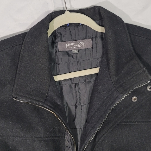 Kenneth Cole Reaction Wool Overcoat pea coat XXL - Picture 9 of 9